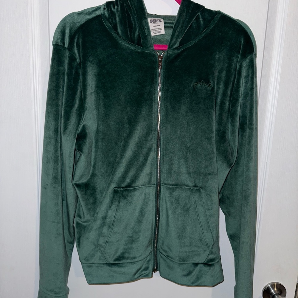 Vs pink velvet jacket